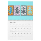 Mardi Gras collage fleur de lis 2014 Kalender (Mar 2027)