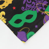 Mardi Gras Colorful Carnival gepatterd Fleece Deken (Hoek)