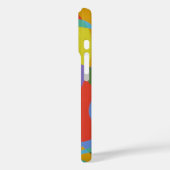 Mardi Gras Colors Triangle Abstract Phone Case (Achterkant / Links)