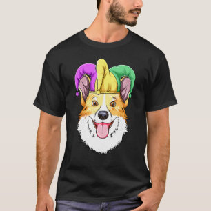 Mardi Gras Corgi Carnaval Hoed Corgi T-shirt
