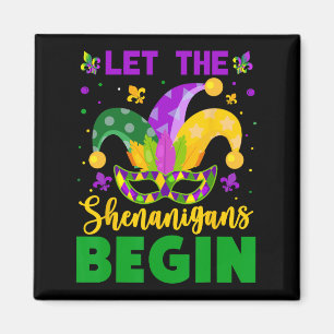 Mardi Gras Costume laat de Shenanigans Mardi begin Magneet