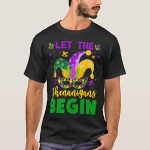 Mardi Gras Costume laat de Shenanigans Mardi begin T-shirt
