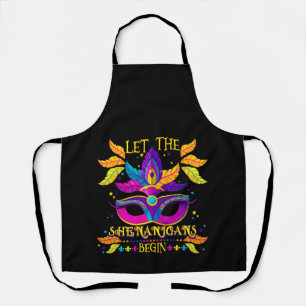 Mardi Gras Costume laat de Shenanigans met haar ma Schort