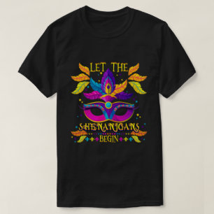 Mardi Gras Costume laat de Shenanigans met haar ma T-shirt