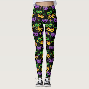 Mardi Gras Costume Leggings