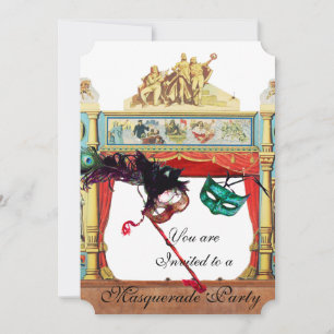 MARDI GRAS COSTUME PARTY MASQUERADE MASKS THEATER KAART