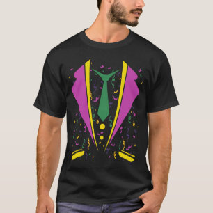 Mardi Gras Costume Tuxedo Carnival Parade Mardi T-shirt