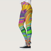 Mardi Gras couleurs avec perles leggings (Gauche)