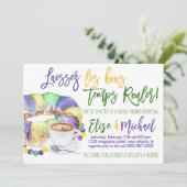 Mardi Gras Couples Douche Invitation (Debout devant)
