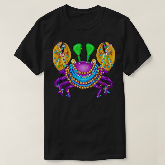 Mardi Gras Crab 4 TShirt (Design voorkant)
