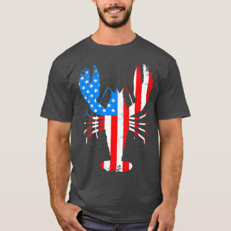 Mardi Gras Crawfish met US American Stars en str T-shirt