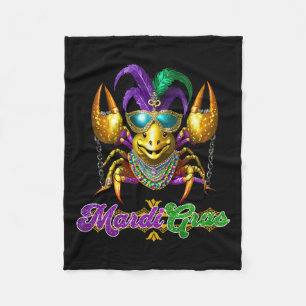 Mardi Gras Crawfish Party Kostuummasker veren zijn Fleece Deken