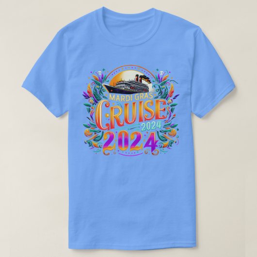 Mardi Gras Cruise 2024 TShirt - 2 (Design voorkant)