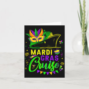Mardi gras cruise cruise mask cruiseschip feest kaart