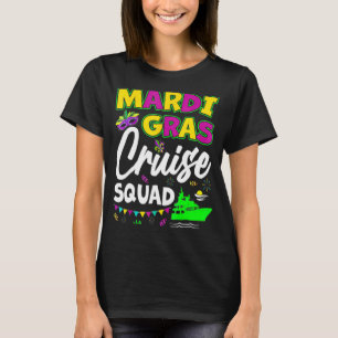 Mardi Gras Cruise Mask Cruise Ship Party T-shirt