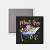 Mardi Gras Cruise Matching Family Carnaval Magneet (Voorkant / Achterkant)