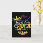 Mardi Gras Cruise Squad Kaart (Gele Bloem)