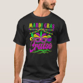 Mardi Gras Cruise Vaart Masker Cruise Schip Feest T-shirt (Voorkant)