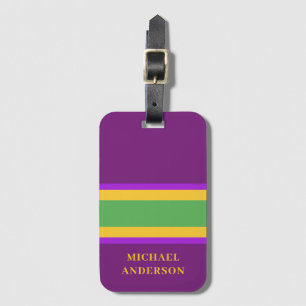 Mardi Gras Custom Bagagelabel