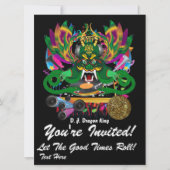 Mardi Gras D. J. Dragon King Uitzicht Hints alstub Kaart (Voorkant)