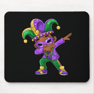 Mardi Gras Dabbing Zwarte Jongens Jersey Hoed New  Muismat