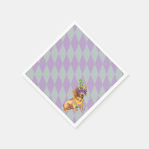 Mardi Gras Dachshund Servetten