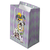 Mardi Gras Dalmatian Medium Cadeauzakje (Achterkant Gekanteld)