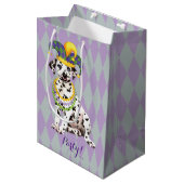 Mardi Gras Dalmatian Medium Cadeauzakje (Voorkant Gekanteld)
