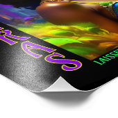 Mardi Gras Dancer Foto Afdruk (Hoek)