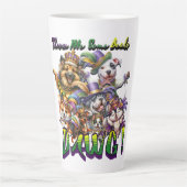 Mardi Gras Dawg Latte Mok (Voorkant)