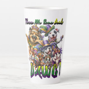 Mardi Gras Dawg Latte Mok
