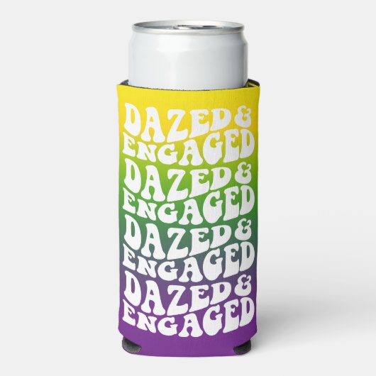 Mardi Gras Dazed Engaged Typografie Ontwerp (Seltzer Voorkant)