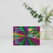 Mardi gras de carte de visite de modèle (Debout devant)