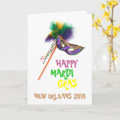 MARDI GRAS- DESIGN KAART (Gele Bloem)