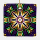 Mardi Gras Design Keramisch Ornament (Achterkant)