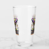 Mardi Gras Design Shaker Glass Cup Glas (Links)