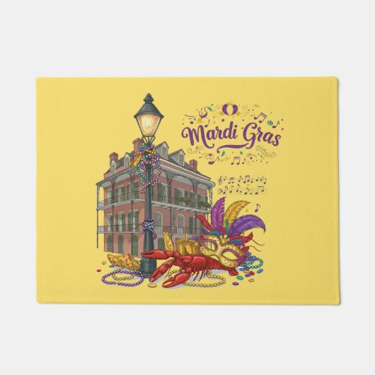 Mardi Gras Deurmat (Voorkant)