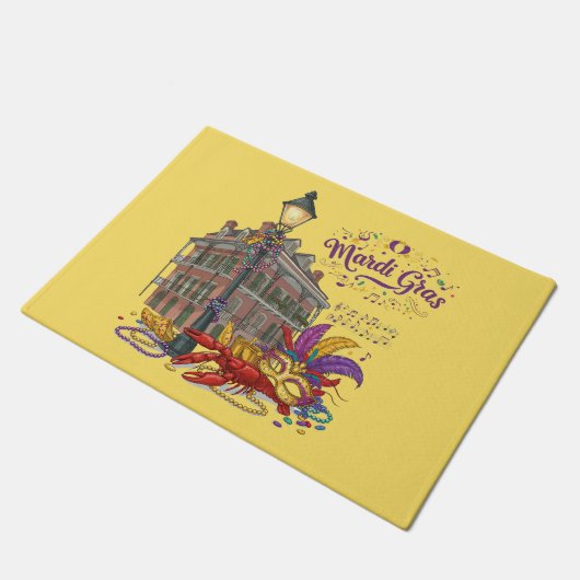 Mardi Gras Deurmat (Schuin)