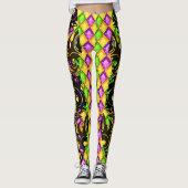 Mardi Gras Diamonds Pop Leggings mode (Devant)