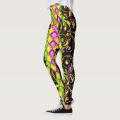 Mardi Gras Diamonds Pop Leggings mode (Gauche)