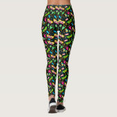 Mardi Gras Diamonds Pop Leggings mode (Dos)