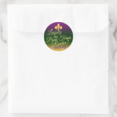 Mardi Gras Dikke Dinsdag | Party Favor Sticker (Tas)