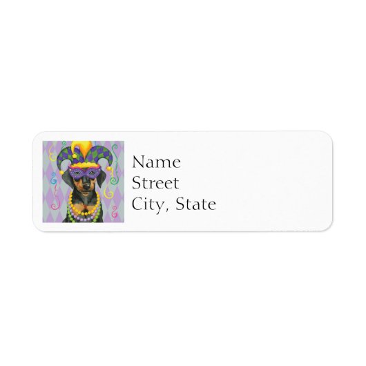 Mardi Gras Dobe Etiket (Voorkant)