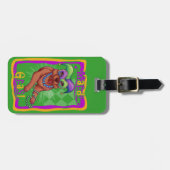 Mardi Gras Dog Bagagelabel (Voorkant horizontaal)
