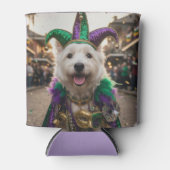 Mardi Gras Dog Jester Costume Blikjeskoeler (Voorkant)