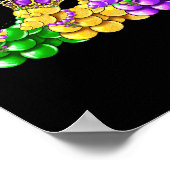 Mardi Gras Dogs Carnaval Party Vrouwen Poster (Hoek)