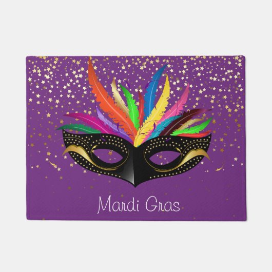 Mardi Gras Doormat Deurmat (Voorkant)