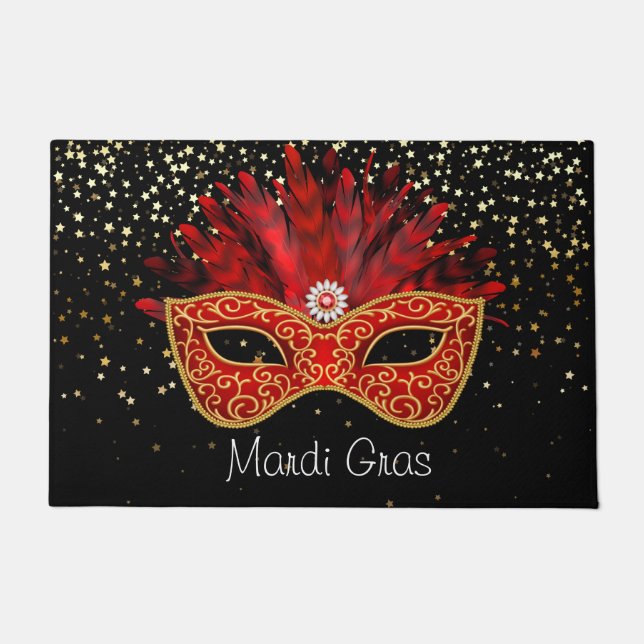 Mardi Gras Doormat Deurmat (Voorkant)
