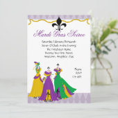 Mardi Gras Dress Shop Kaart (Staand voorkant)