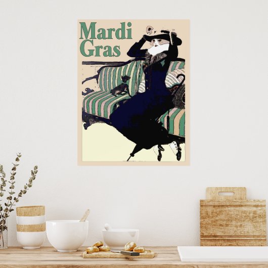 Mardi Gras Dress Up Poster (Keuken)
